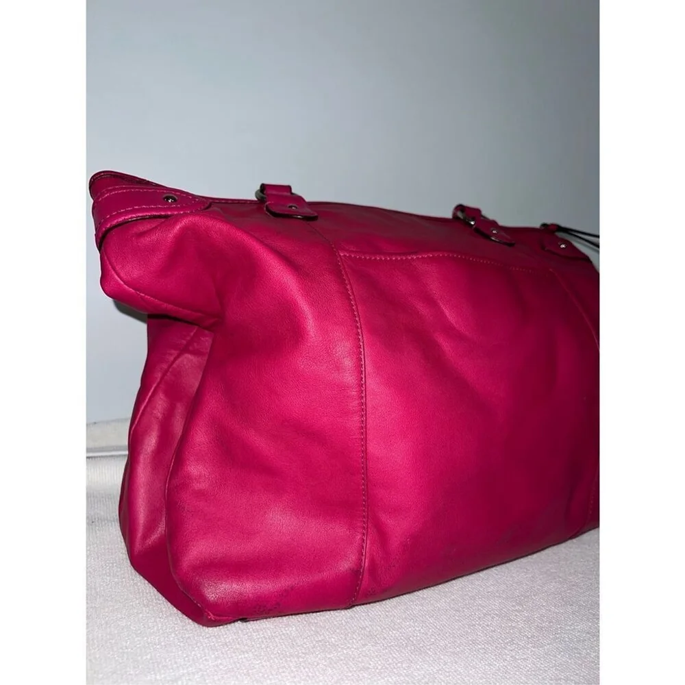 VTG COACH Daisy Magenta Leather Emma Shoulder Bag F23973 - Picture 7 of 11